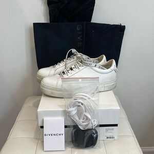 Givenchy Urban White Sneakers 100% calf leather Size 38